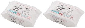 Smart Angel Japan Baby Diaper Wipes (120 Unscented Wipes), Paraben Free, Super Thick, 60pcs/Pack, Pack of 2
