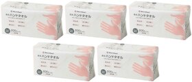 Smart Angel Japan 2 Ply Hand Towel, Tissue Box, 200 Pulls Each, Size 225223mm, Pack of 5