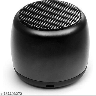 Mini Coin Speaker with Selfie Remote Control Button 2 W Bluetooth Speaker  (Black, Stereo Channel)