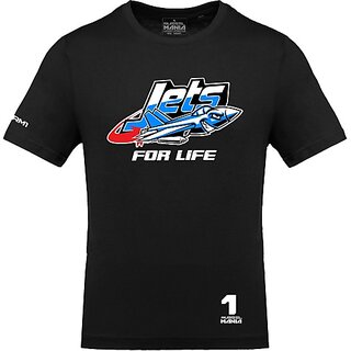 New Men FastB Men Printed Round Neck Black T-Shirt 2025 at ShopCircuit | ONDC