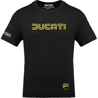 Chic Men FastB Men Typography Round Neck Black T-Shirt 2025 at ShopCircuit | ONDC