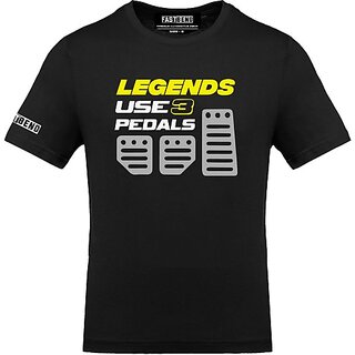 Latest Men FastB Men Printed Round Neck Black T-Shirt 2025 at ShopCircuit | ONDC