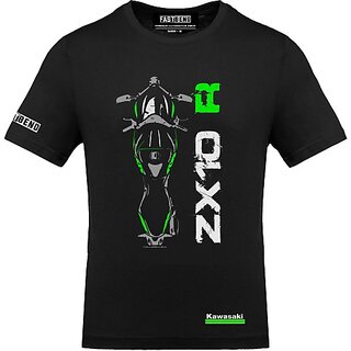New Men FastB Men Printed Round Neck Black T-Shirt 2025 at ShopCircuit | ONDC