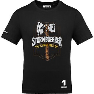 Top Men FastB Men Typography Round Neck Black T-Shirt 2025 at ShopCircuit | ONDC