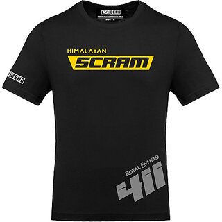 New Men FastB Men Typography Round Neck Black T-Shirt 2025 at ShopCircuit | ONDC