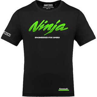 Chic Men FastB Men Typography Round Neck Black T-Shirt 2025 at ShopCircuit | ONDC