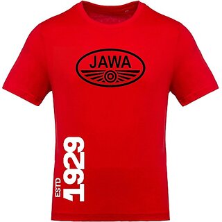 Trendy Men FastB Men Typography Round Neck Red T-Shirt 2025 at ShopCircuit | ONDC