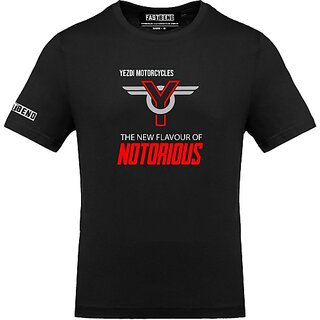 Latest Men FastB Men Printed Round Neck Black T-Shirt 2025 at ShopCircuit | ONDC