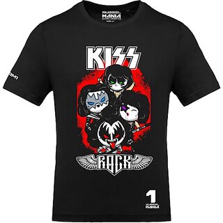 New Men FastB Men Printed Round Neck Black T-Shirt 2025 at ShopCircuit | ONDC
