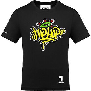 Sophisticated Men FastB Men Typography Round Neck Black T-Shirt 2025 at ShopCircuit | ONDC