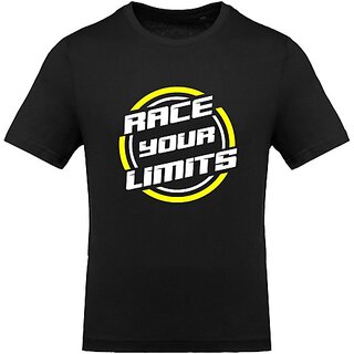 Latest Men FastB Men Typography Round Neck Black T-Shirt 2025 at ShopCircuit | ONDC