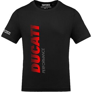New Men FastB Men Typography Round Neck Black T-Shirt 2025 at ShopCircuit | ONDC