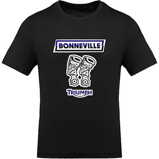                       FastB Men Graphic Print Round Neck Black T-Shirt                                              