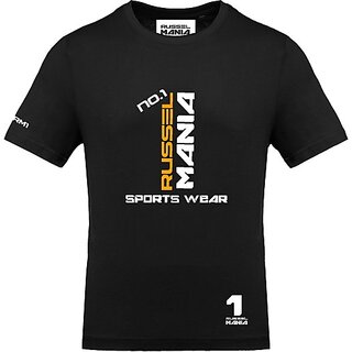 Latest Men FastB Men Typography Round Neck Black T-Shirt 2025 at ShopCircuit | ONDC