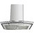 Ruwa 60cm 1100m3/hr Stainless Steel Kitchen Chimney Model: Dove SS (Features Push Controls, Stainless Steel Baffle Filter, 3watts led Lights with Plastic Oil cup)with installation Kit