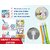Smart Angel Japan, 360 Degree Kids Toothbrush Children's Dental Care, White, Orange and Green Color, Pack of 3