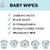 Smart Angel Japan Baby Diaper Wipes (120 Unscented Wipes), Paraben Free, Super Thick, 60pcs/Pack, Pack of 2