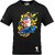 FastB Men Printed Round Neck Black T-Shirt