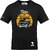 FastB Men Printed Round Neck Black T-Shirt