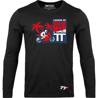                       FastB Men Printed Round Neck Black T-Shirt                                              