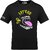 FastB Men Printed Round Neck Black T-Shirt