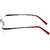 Redex Unisex Rimless Golden Red Eye Frame