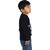 Kid Kupboard Baby Boys Full-Sleeves Dark Black Light Weight Sweatshirt (3-4 Years, Cotton, Pack of 1)