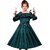 Ajija Fashions Girls Maxi/Full Length Casual Dress (Green, 3/4 Sleeve)