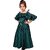 Ajija Fashions Girls Maxi/Full Length Casual Dress (Green, 3/4 Sleeve)