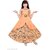 Ajija Fashions Girls Maxi/Full Length Party Dress (Orange, Sleeveless)