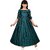 Ajija Fashions Girls Maxi/Full Length Party Dress (Green, Fashion Sleeve)