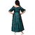 Ajija Fashions Girls Maxi/Full Length Party Dress (Green, Fashion Sleeve)