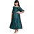Ajija Fashions Girls Maxi/Full Length Party Dress (Green, Fashion Sleeve)
