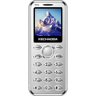 Kechaoda K115 (Dual Sim , 1.44 inch Display, 850 mAh Battery, Silver)