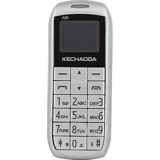                       Kechaoda A26 (Dual Sim, 800 mAh Battery, Silver)                                              