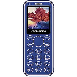                       Kechaoda K115 (Dual Sim, 1.44 Inch Display, 850 mAh Battery, Blue )                                              