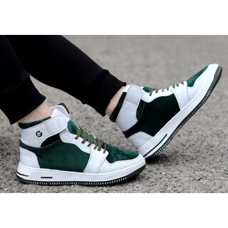 Hakkel Mens Casual Green/White Shoes