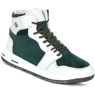 Premium Accessories Hakkel Mens Casual Green/White Shoes 2025 at ShopCircuit | ONDC