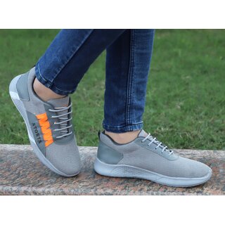                       Hakkel Mens Casual Grey Shoes                                              