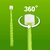 Smart Angel Japan Baby Feeding Spoon Set With Case (2 Pieces) and 360 Degree Kids Toothbrush (Green), Combo Set
