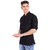 Vida Loca Black Cotton Solid Slim Fit Full Sleeves Shirt For Mens