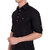 Vida Loca Black Cotton Solid Slim Fit Full Sleeves Shirt For Mens