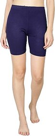 AMLA FAISHON Self Design Women Black Cycling Shorts