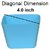 Set of 3 Plant Pots - Square Design (4 Inch)-Assorted Colours