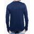 Round neck with finger T-SHIRT NAVY BLUE