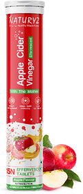 NATURYZ Apple Cider Vinegar Detox, Gluten-Free, Support Immunity  Digestion, Vegan (15 Tablets)
