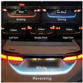IIVAAS CAR Dicky Light with Indicator .Brake Light Car Fancy Lights (Multicolor)