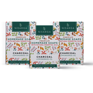 Charcoal Trio Soap Set 3 Charcoal Soaps Charcoal Trio Soap Set 3 Charcoal Soaps