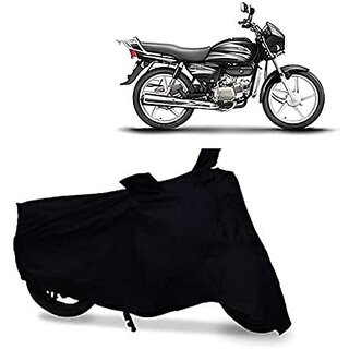                       IIVAAS Water Resistance UV and Scratch Protection Dust Proof Bike Cover for Hero Splendor Plus (Black)                                              
