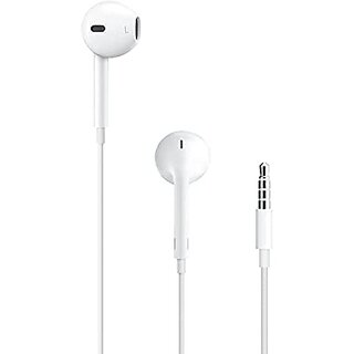                       IIVAAS Wired White Earphones with Mic for All Android Mobile and Basic Phone 3.5mm Audio Jack                                              